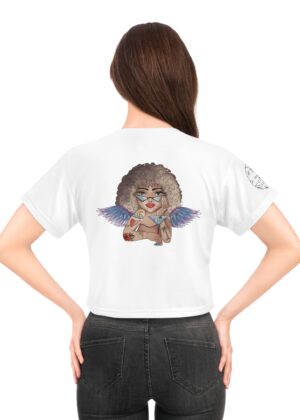 Angel Wings Crop Tee - Trendy Summer Top for Empowerment & Self-Expression: imagen 2